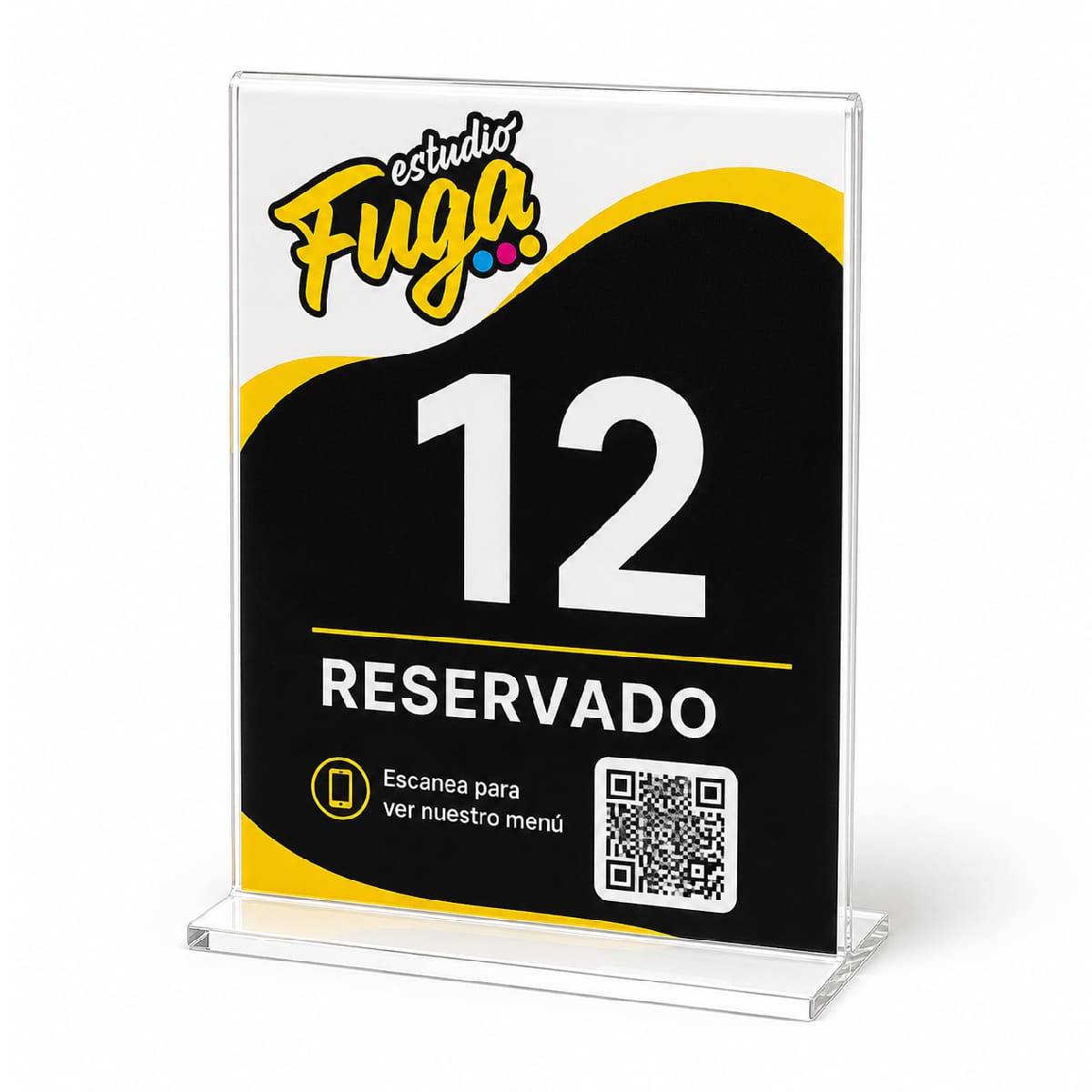 Porta Número de Mesa Acrílico