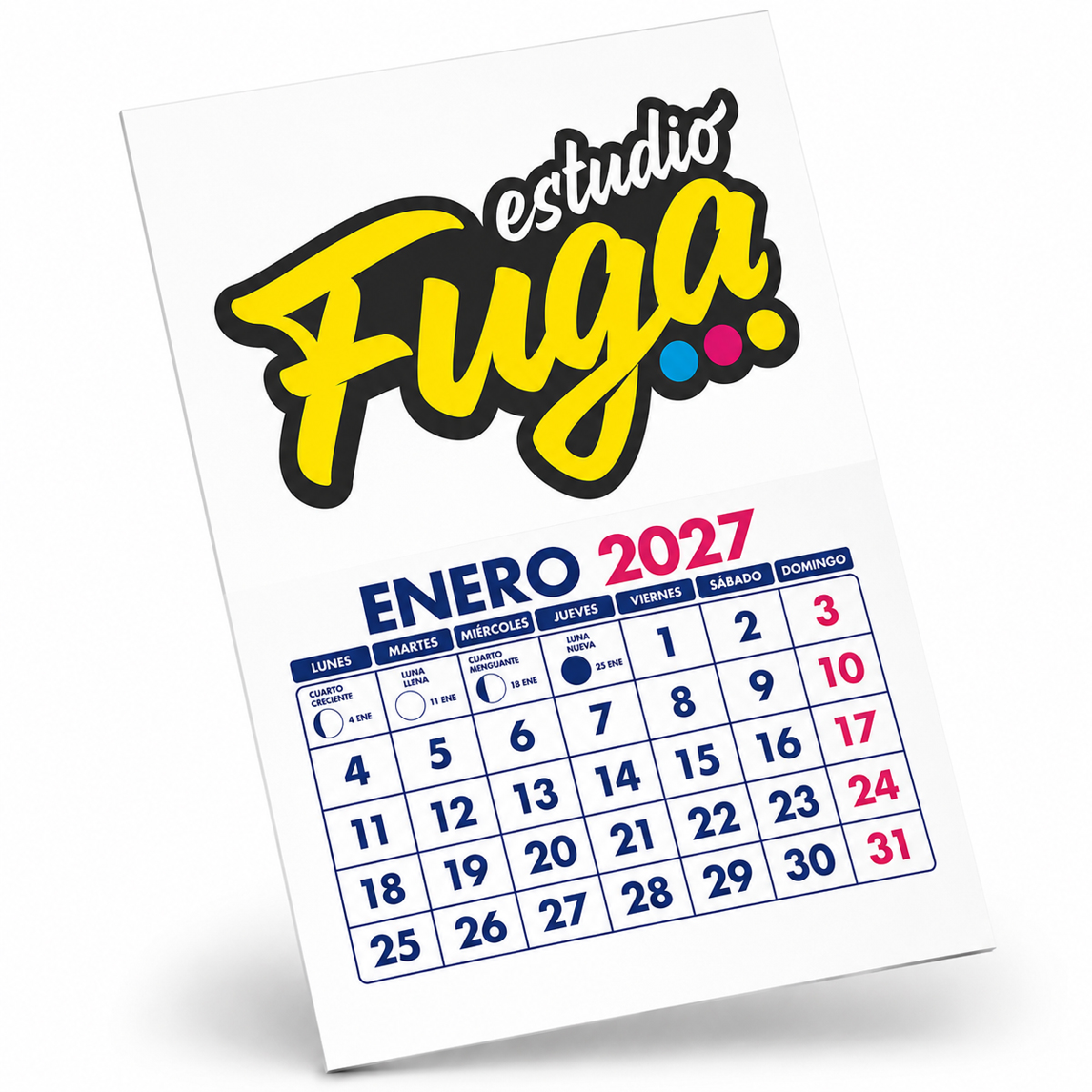Calendario Pared Tipo Poster Personalizado