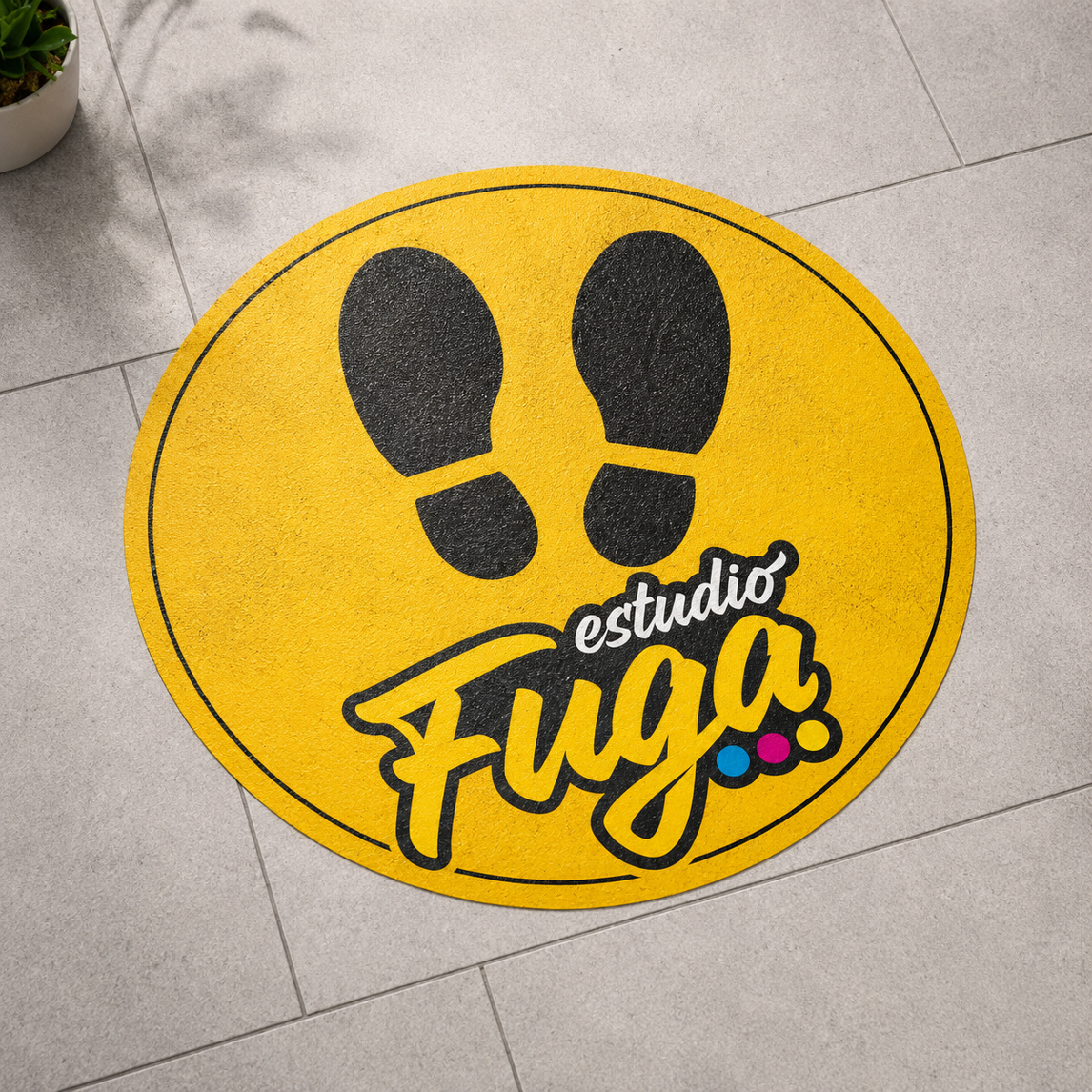 Adhesivo Floor Graphics para piso